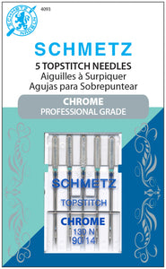 Schmetz 5 Topstitch Needles Chrome