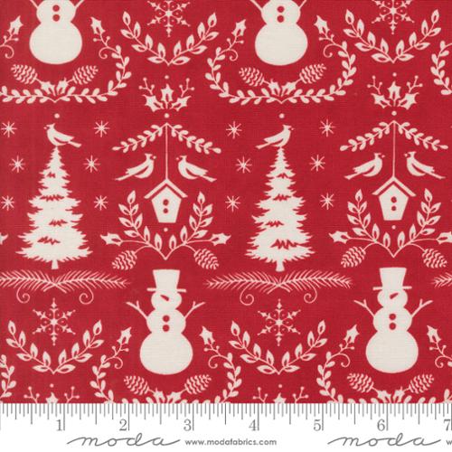 56133 17 Winter Friends Berry Red
