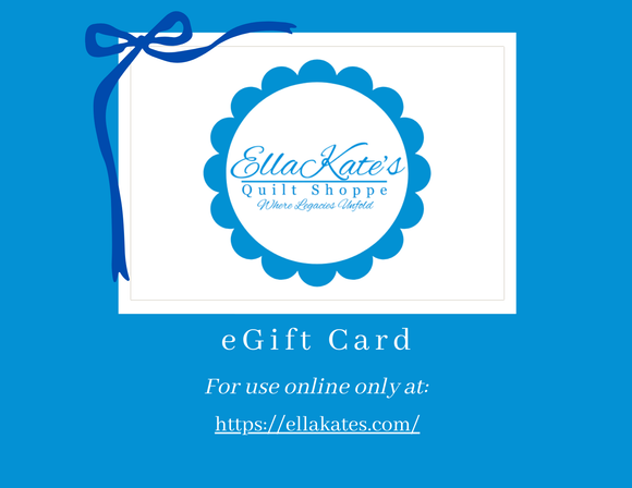 EllaKates eGift Card for Online Shop $25-$100