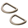 By Annie 1" Flat D-Rings Antique Brass