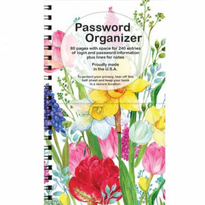 Password Organizer Bright Floral