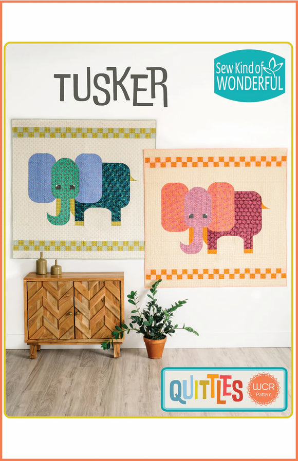 Tusker Quilt Kit (Pink Color Way)