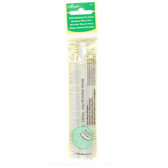 Water Soluble or Iron Off Marking Pen White