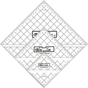 Bloc Loc Half Square Triangle Ruler Set 2
