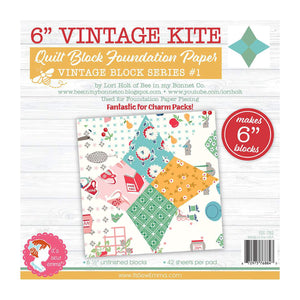 Foundation Paper Vintage Kite 6" Quilt Block