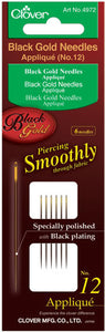 Black Gold Needles Applique/Sharps #12 - 4972
