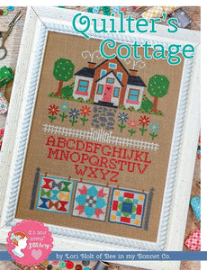 Quilter's Cottage Cross Stitch Pattern