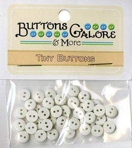 Buttons Galore & More Tiny Buttons White